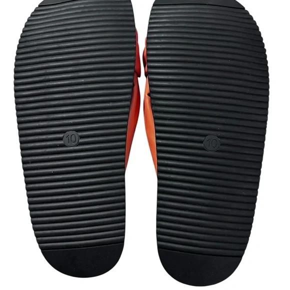 A New Day Women's Orange/Coral Slide Sandals - Picture 2 of 3